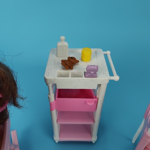 Mattel Curvy Barbie Extra Doll Zuru My Mini Baby Girl + Nursery Accessories Lot - Picture 4 of 12